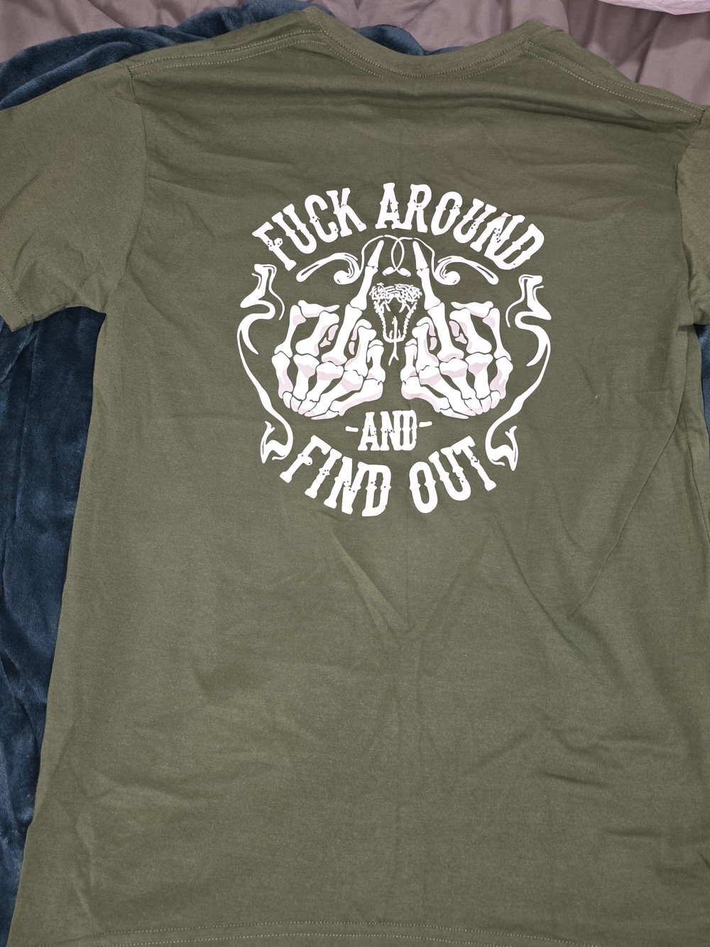 Olive Graphic Back-Print Men’s T-Shirt